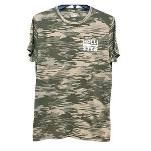 Hollister Men's Camo Graphic Tee